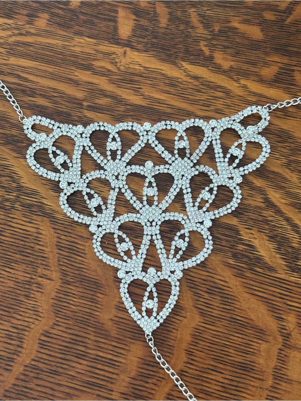 Rhinestone underwear/body chain